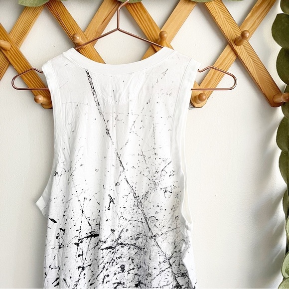 Helmut Lang Muscle Top with Splatter Print - Picture 10 of 11